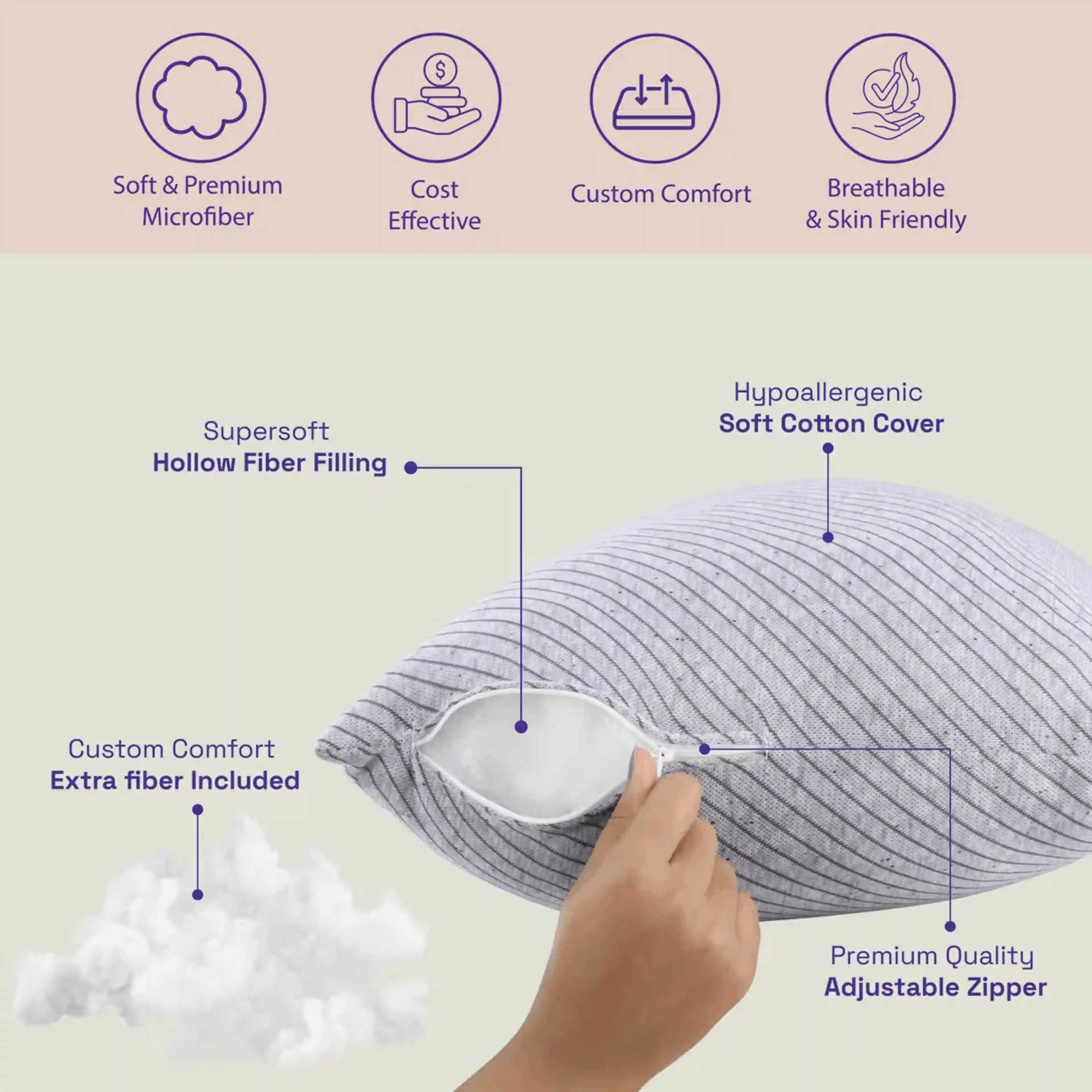 Self Quilted Sleeping Pillow thumbnail